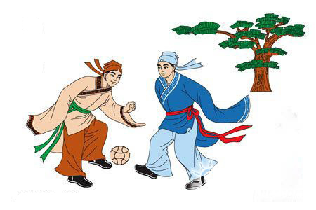蹴鞠[nextpage]这是我国古代清明节习俗.秋千,意即揪着皮绳而迁移.